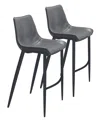 Zuo 43" Steel, Polyurethane Magnus Bar Chair