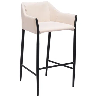 Zuo Andover Barstool Beige