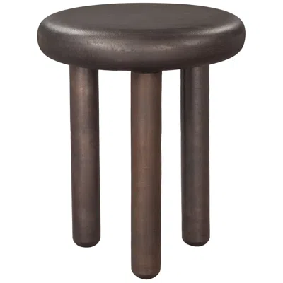 Zuo Arian Side Table Bronze In Brown