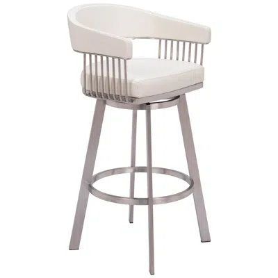 Zuo Bantry Swivel Barstool White