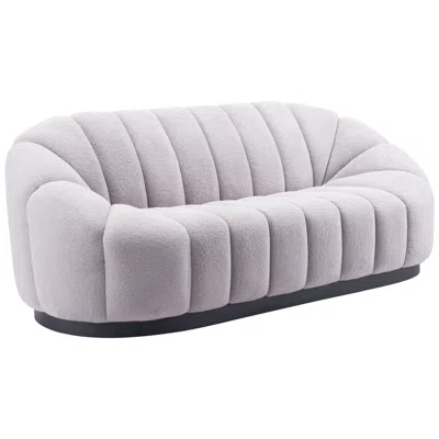 Zuo Bhutan 84 3/4" Wide Gray Tufted Fabric Modern Sofa