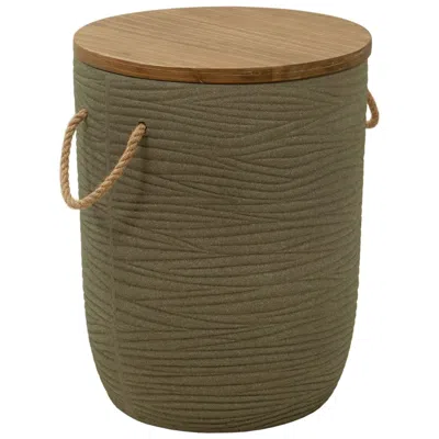 Zuo Biban Side Table Natural & Brown