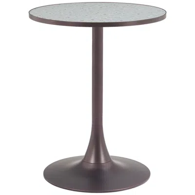 Zuo Bite Bistro Table Gray & Bronze
