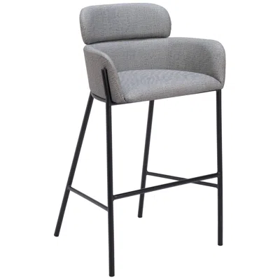 Zuo Bremor Barstool Slate Gray