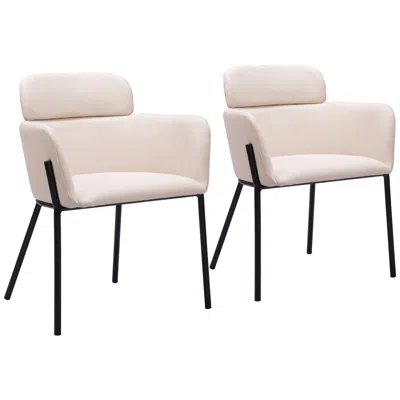 Zuo Bremor Dining Chair Beige In Neutral