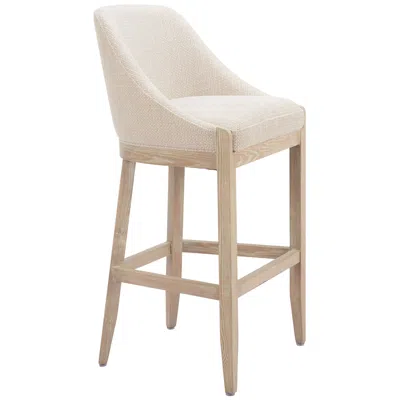 Zuo Calmo Barstool Beige