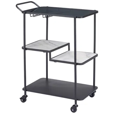 Zuo Constanza Bar Cart Black