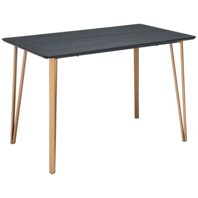 Zuo Deus 55" Wide Gold Counter Table