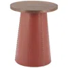Zuo Dikis Side Table Brown In Brown