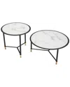 Zuo Modern Set Of 2 Davis Coffee Tables In Black
