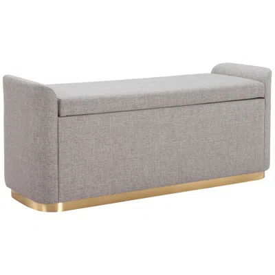 Zuo Dobo Storage Bench Gray