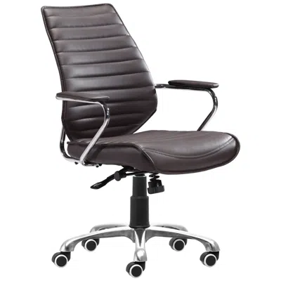 Zuo Enterprise Low Back Office Chair Espresso