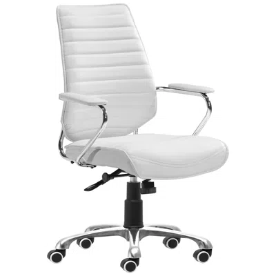 Zuo Enterprise Low Back Office Chair White