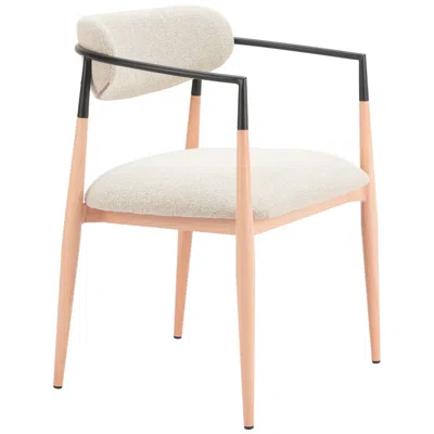 Zuo Equinox Dining Chair Oyster Gray & Natural