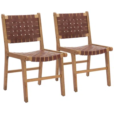 Zuo Feder Dining Chair (set Of 2) Brown