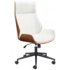 Zuo Flex High Back Office Chair White