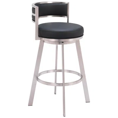 Zuo Gimsby Swivel Barstool Black