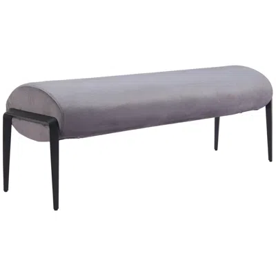 Zuo Glatt Bench Gray