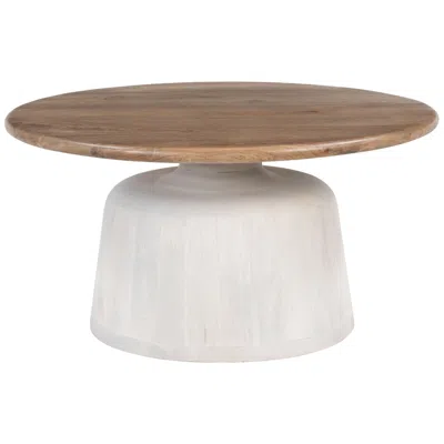 Zuo Goblet Coffee Table Brown & White