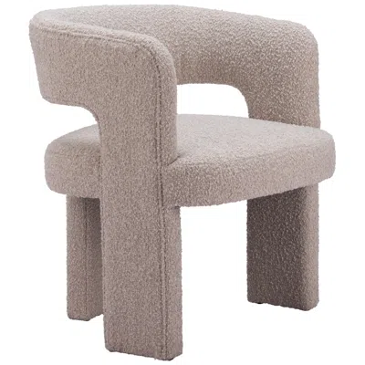 Zuo Java 27 1/4" Wide Sandy Beige Fabric Modern Accent Chair