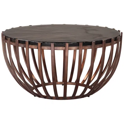 Zuo Kafig Coffee Table Bronze In Brown