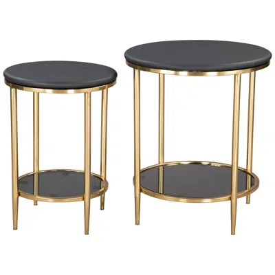 Zuo Koper Coffee Table Set Black