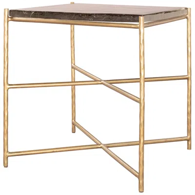 Zuo Kove Side Table Gold In Brown