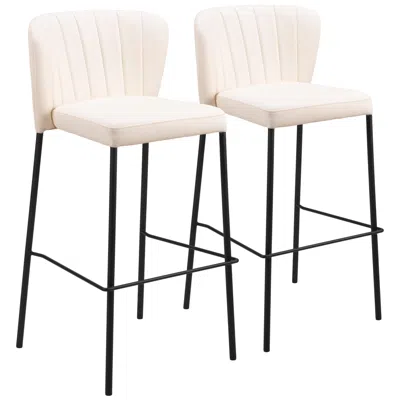 Zuo Linz Barstool Cream