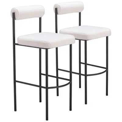 Zuo Livorno Barstool Ivory