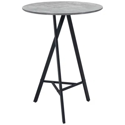 Zuo Metz 31 1/2" Wide Black And Gray Bar Table
