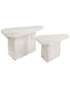Zuo Modern 2pc Navidic Coffee Table Set
