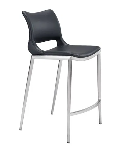 Zuo Modern Ace Counter Chair (set Of 2) In Black