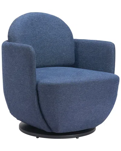 Zuo Modern Bant Swivel Chair In Blue