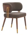 Zuo Modern Brew Dining Chair In Burgundy