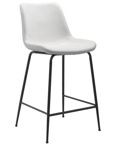 Zuo Modern Byron Counter Chair In White