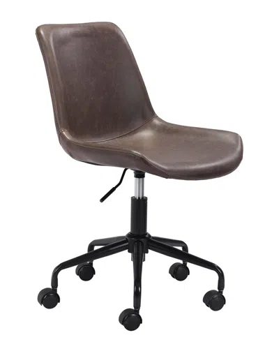 Zuo Modern Byron Office Chair In Brown