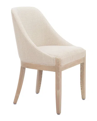 Zuo Modern Calmo Dining Chair In Neutral