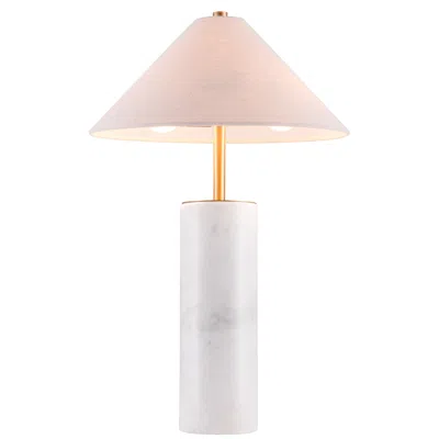 Zuo Modern Ciara 21 3/4" Beige And White Modern Table Lamp