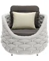 Zuo Modern Coral Reef Accent Chair In Grey