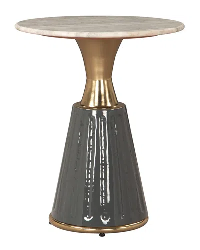 Zuo Modern Glasa Side Table Multicolor In Gray