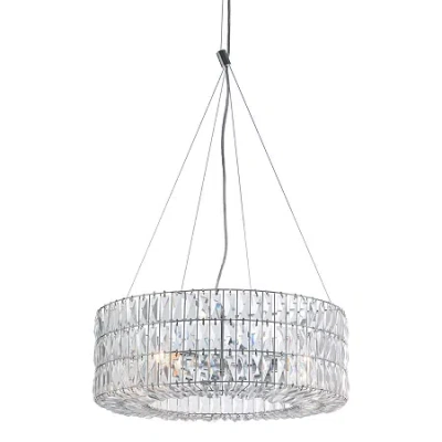 Zuo Modern Jena Chromed Steel And Clear Glass Wall Lamp In Silver