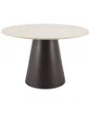 Zuo Modern Jorf Dining Table Beige & Bronze In Brown