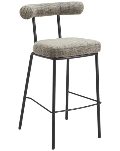 Zuo Modern Kede Tweed Barstool In Gray