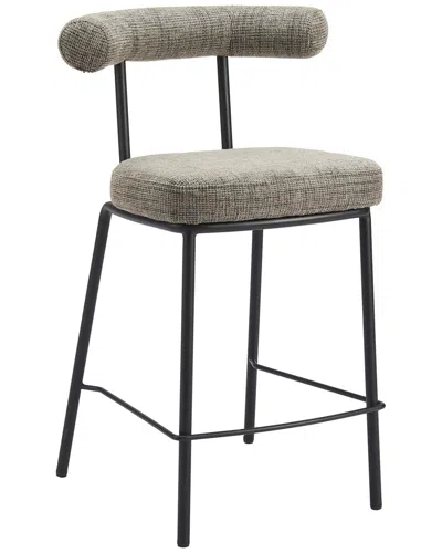 Zuo Modern Kede Tweed Counter Stool In Gray