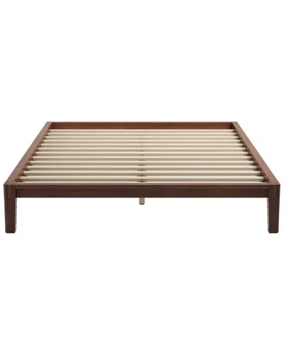 Zuo Modern Luum Queen Platform Bed Frame In Brown