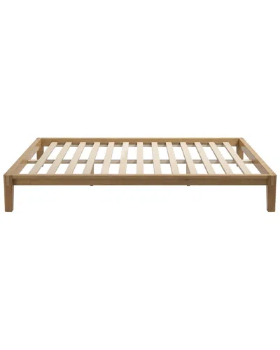 Zuo Modern Luum Queen Platform Bed Frame In Brown