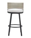 Zuo Modern Midnight Wave Barstool In White