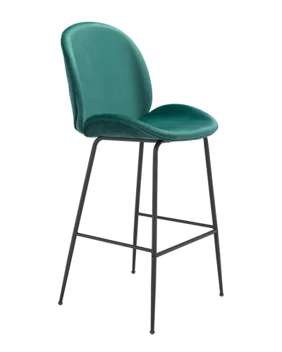Zuo Modern Miles Bar Chair In Green