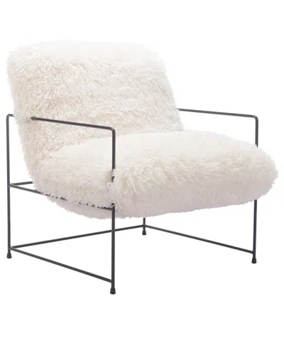 Zuo Modern Pelut Accent Chair In White