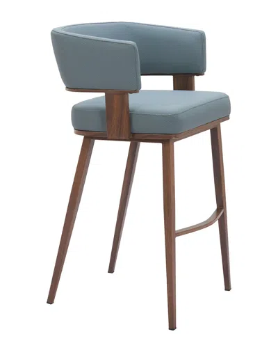 Zuo Modern Poise Barstool In Blue